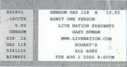 Cincinnati Ticket 2006